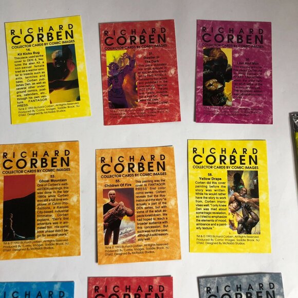 Vintage Lot of‎ 20 Richard Corben Collector Cards 1993 Comic Images + 2 wrappers - Picture 9 of 11